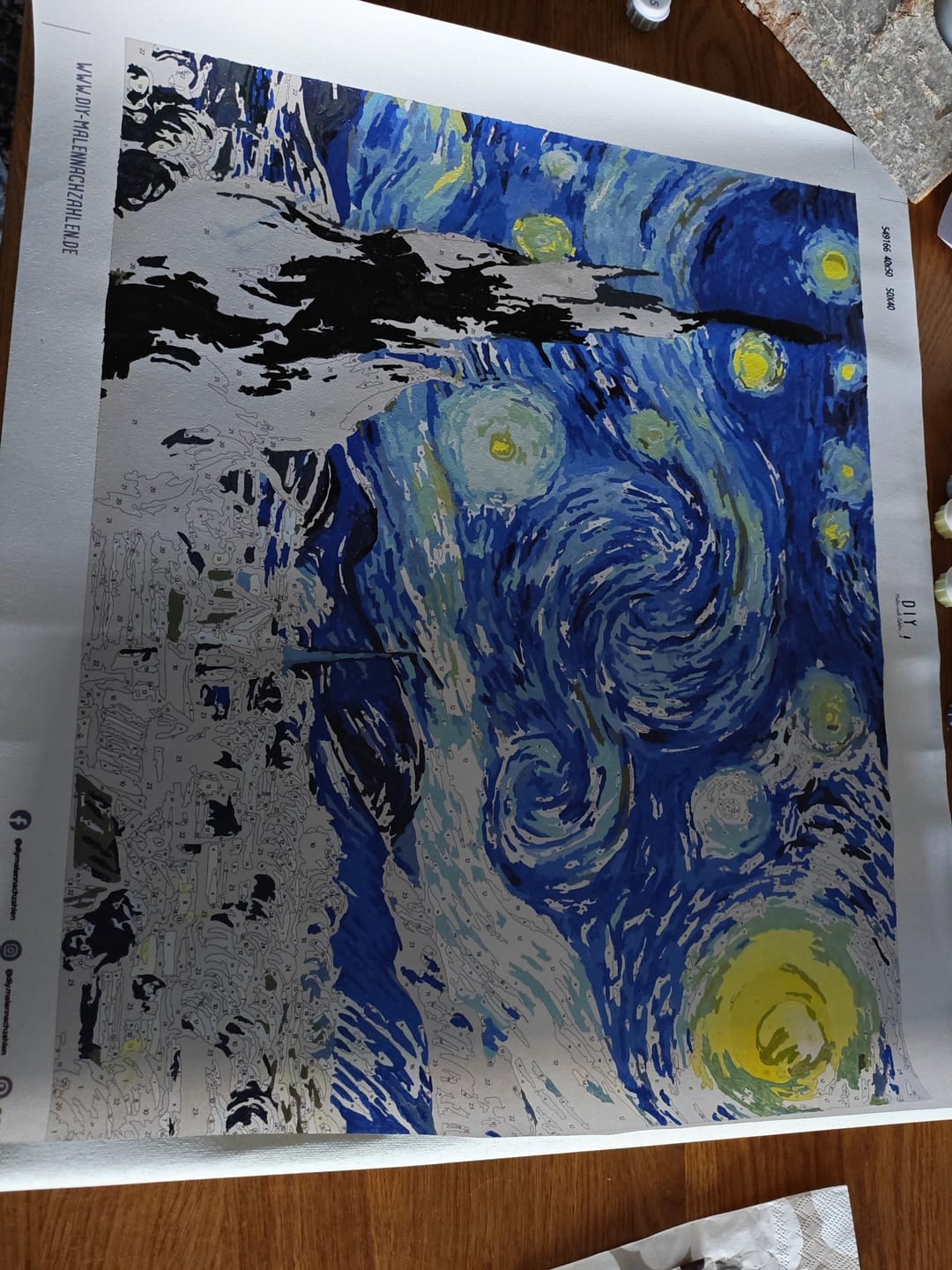 Customer photo review of Malen nach Zahlen - Sternennacht (The Starry Night) - Van Gogh