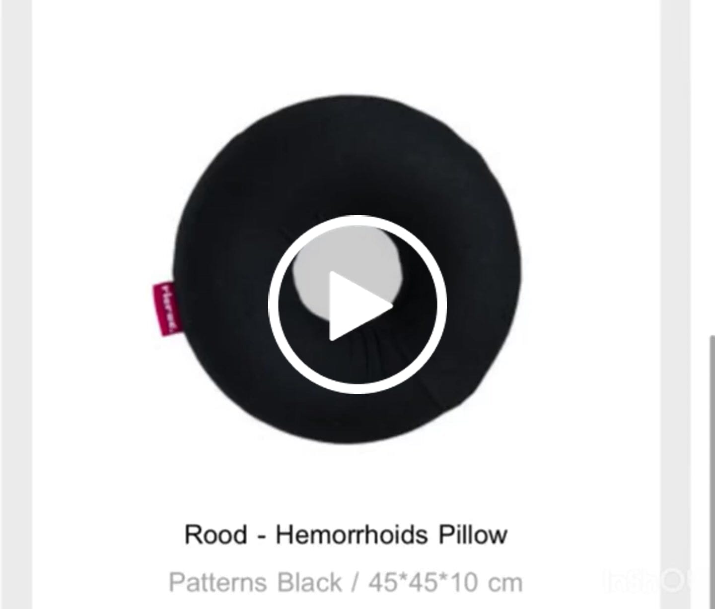 Customer video review of Rood - Hemorrhoids Pillow