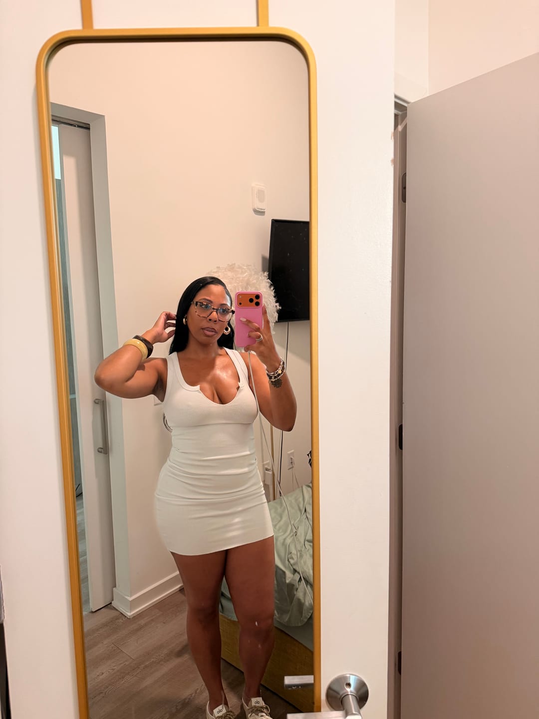 Customer photo review of NOTCH TANK DRESS