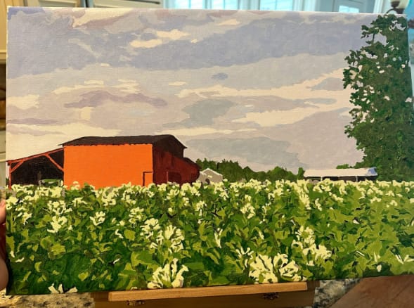 Customer photo review of Custom Paint By Numbers - Turn Trip Memory into Art