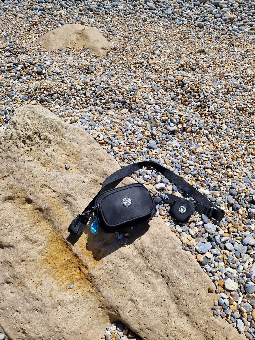 Customer photo review of Black Strap for Dog Walking Bag