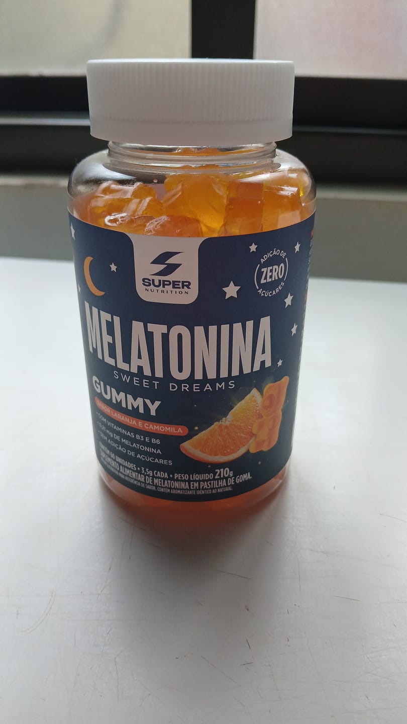 Customer photo review of Gummy Melatonina Laranja e Camomila (60 gomas)