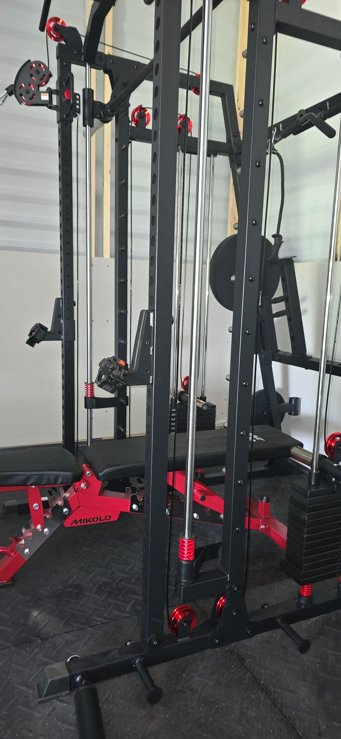 Customer photo review of M4-2.0 Elite All-In-One Workout Smith Gym Machine with Dual Weight Stacks (UPGRADED)