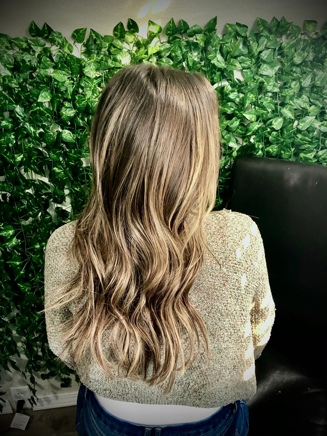 Customer photo review of Top Virgin Weft Brazilian 100% Real Human Hair Sew In Bundles Balayage (#4/27/4)