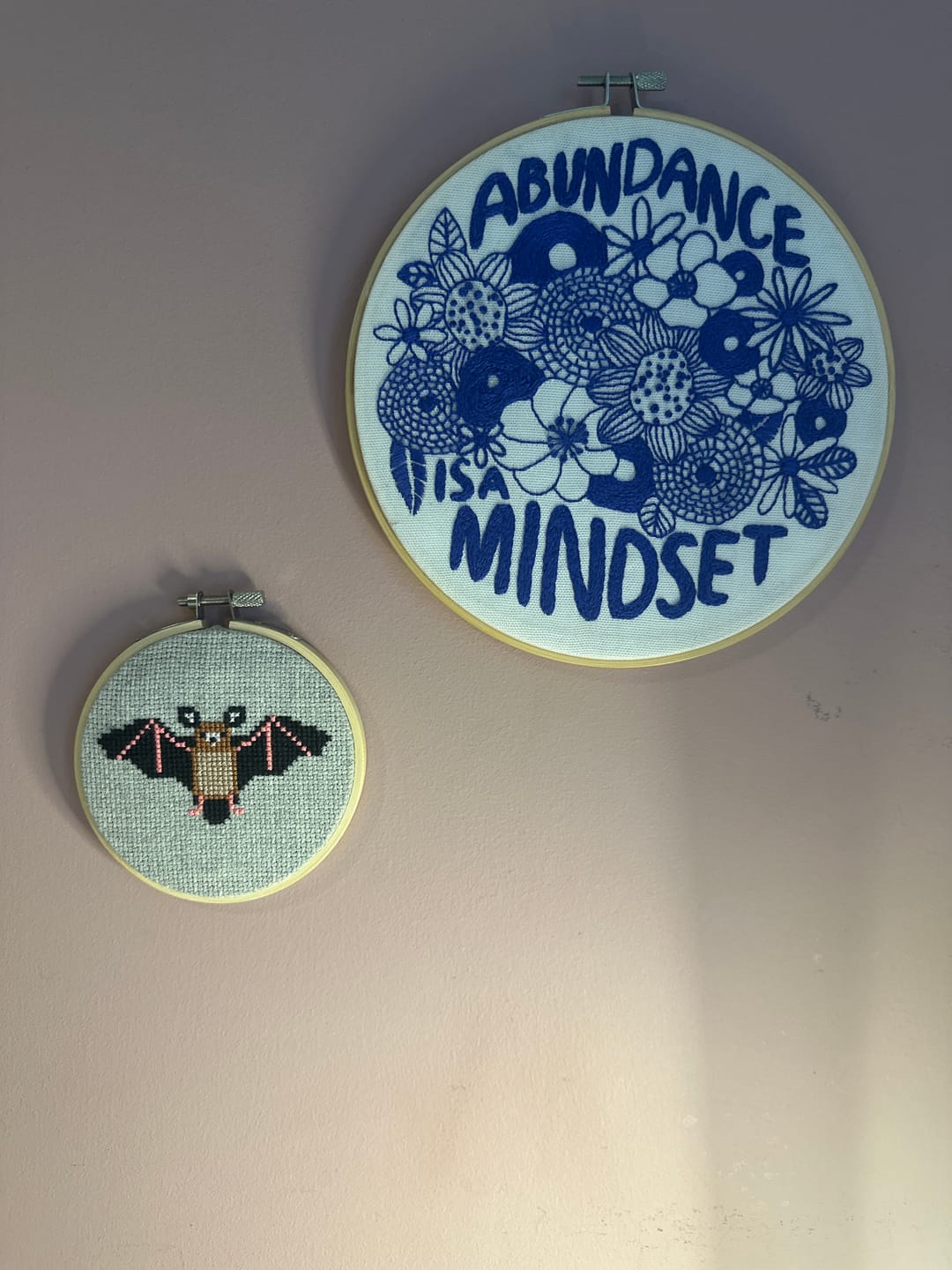 Customer photo review of Bat Cross Stitch Kit