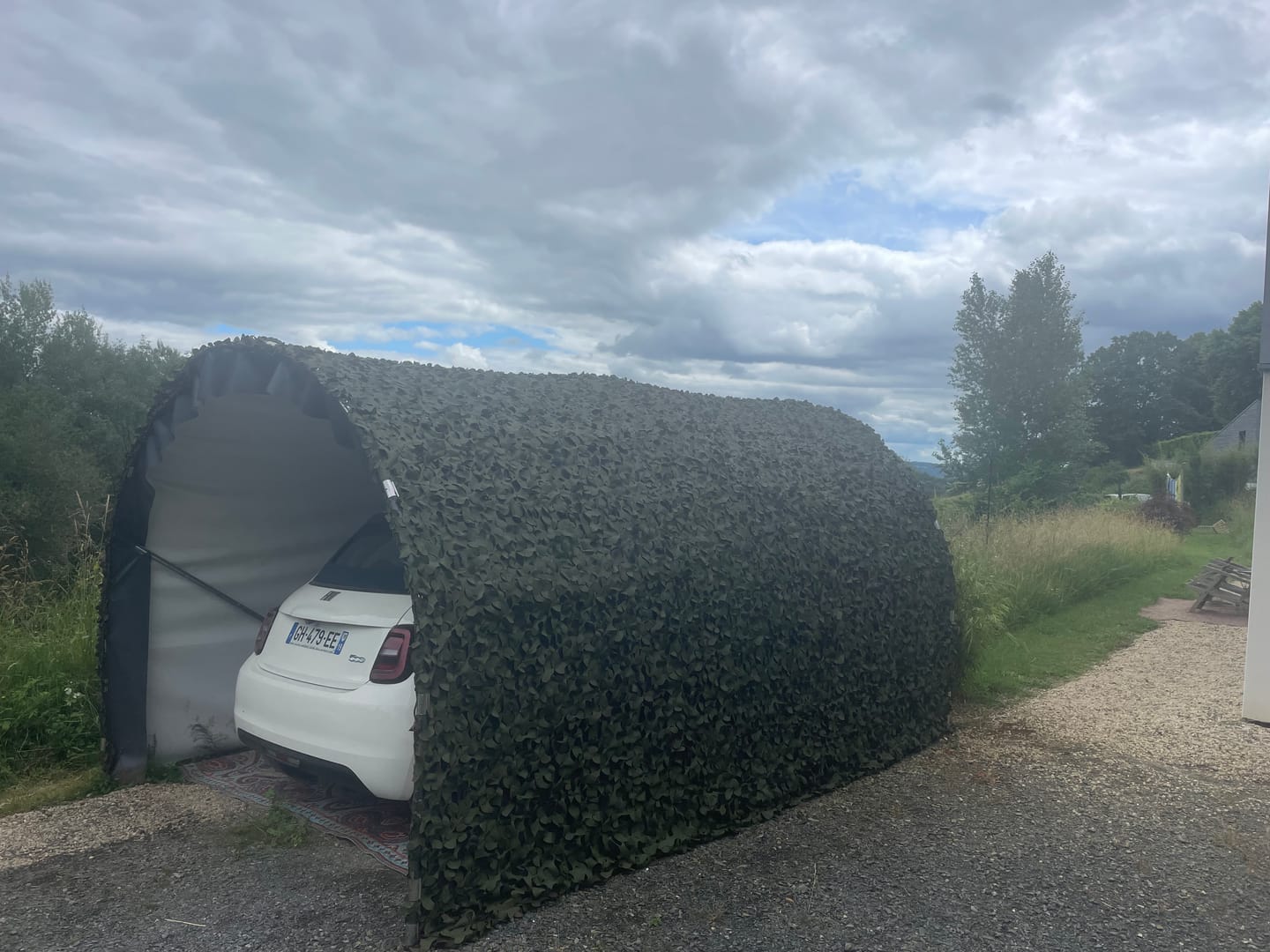 Customer photo review of Woodland camouflagenet