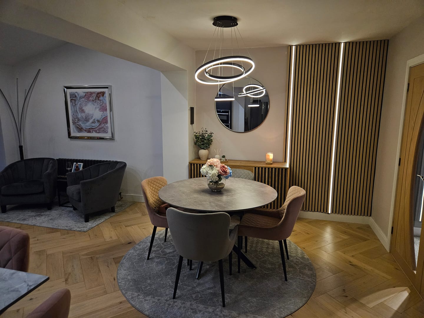 Customer photo review of SlatWall Acoustic Natural Oak Slatted Wall Panel