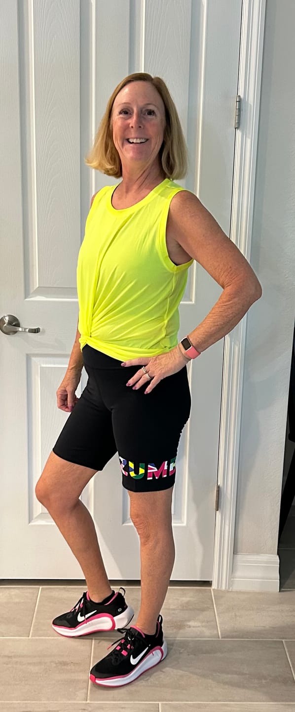 Customer photo review of Worldwide High Waisted Biker Shorts - Black