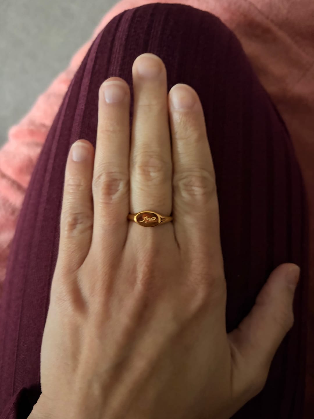 Customer photo review of Patience Ring