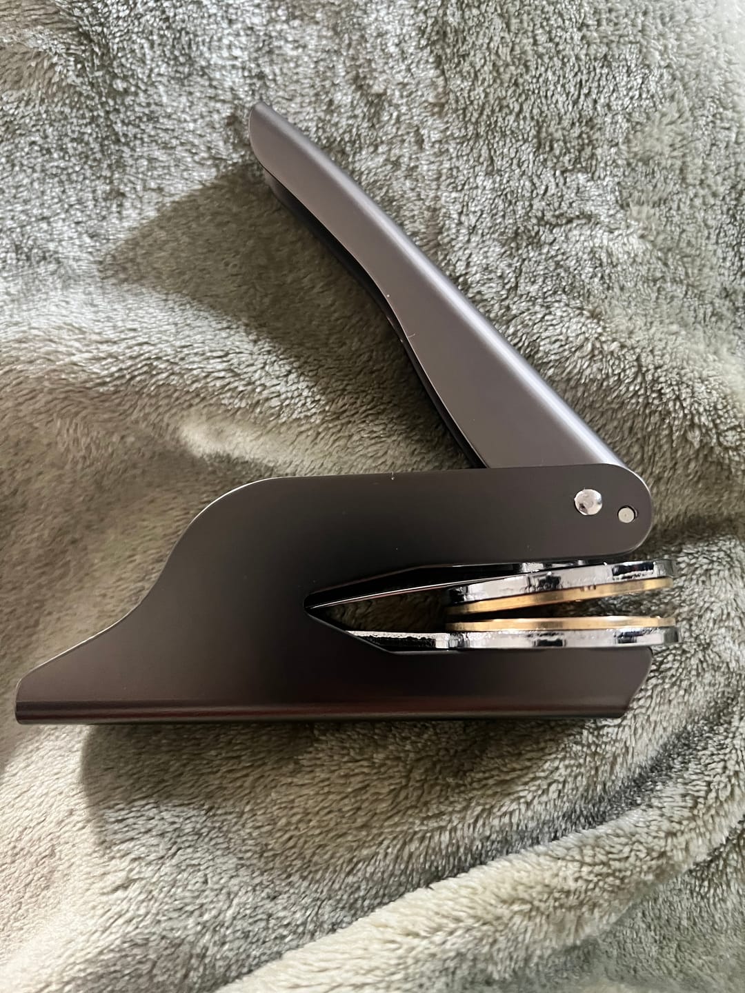 Customer photo review of My Book Embosser – Custom Book Embosser