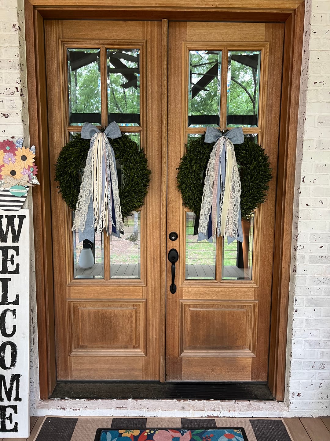 Customer photo review of Garden View Wreath Ribbon