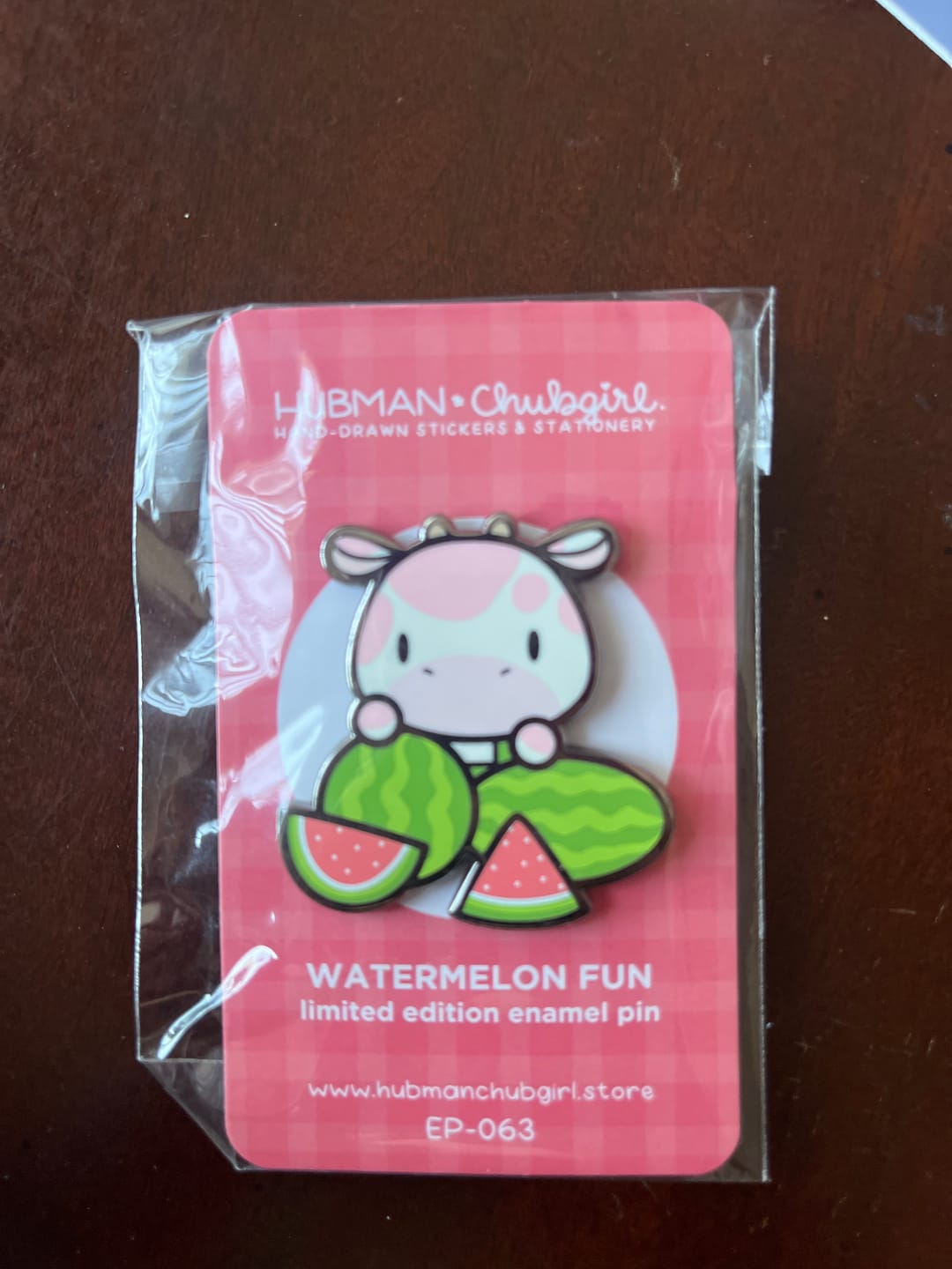 Customer photo review of Watermelon Fun Pin