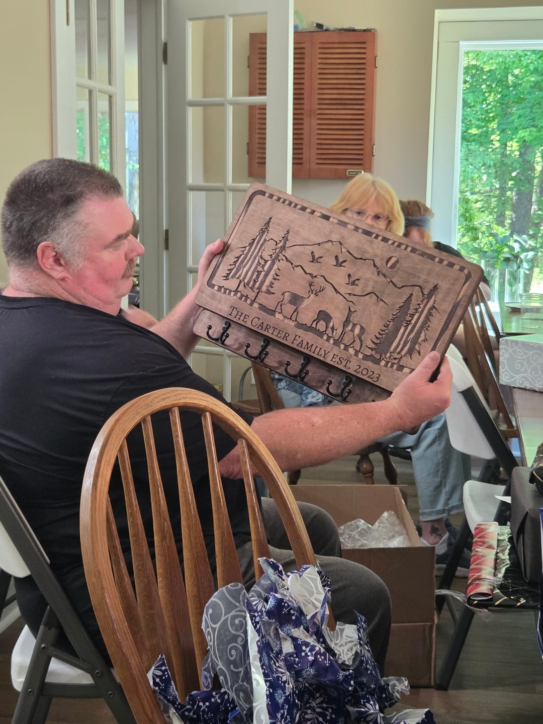 Customer photo review of PERSONALIZABLE DEER SCENE