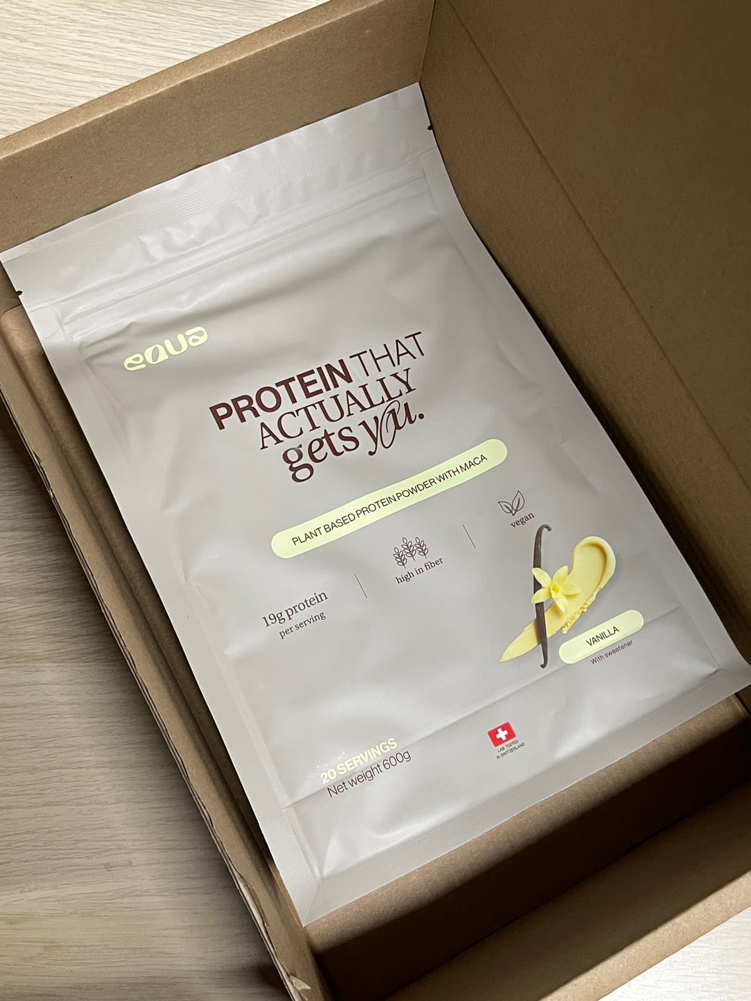 Customer photo review of Vanilės skonio proteino gėrimas