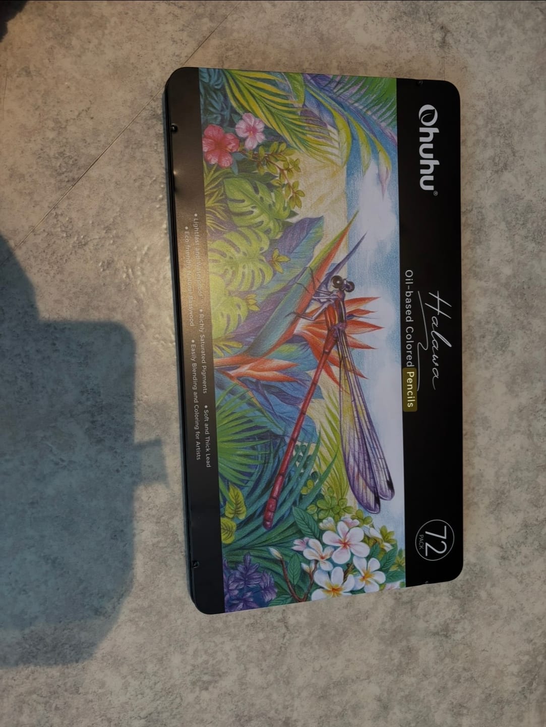 Customer photo review of Ohuhu Halawa Series 72 Colors Oil-based Colored Pencils