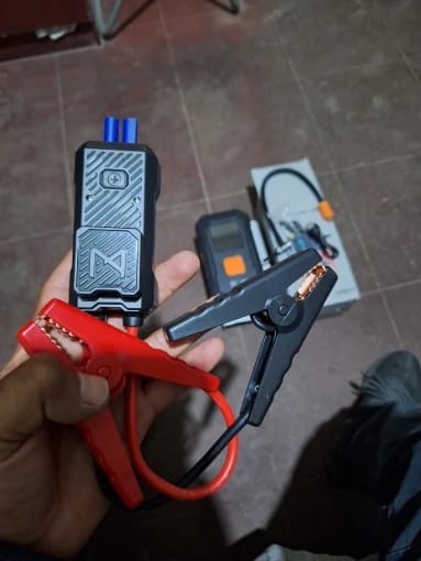 Customer photo review of Portable Car Jump Starter & Tire Inflator — 4-in-1 Emergency Car Tool
