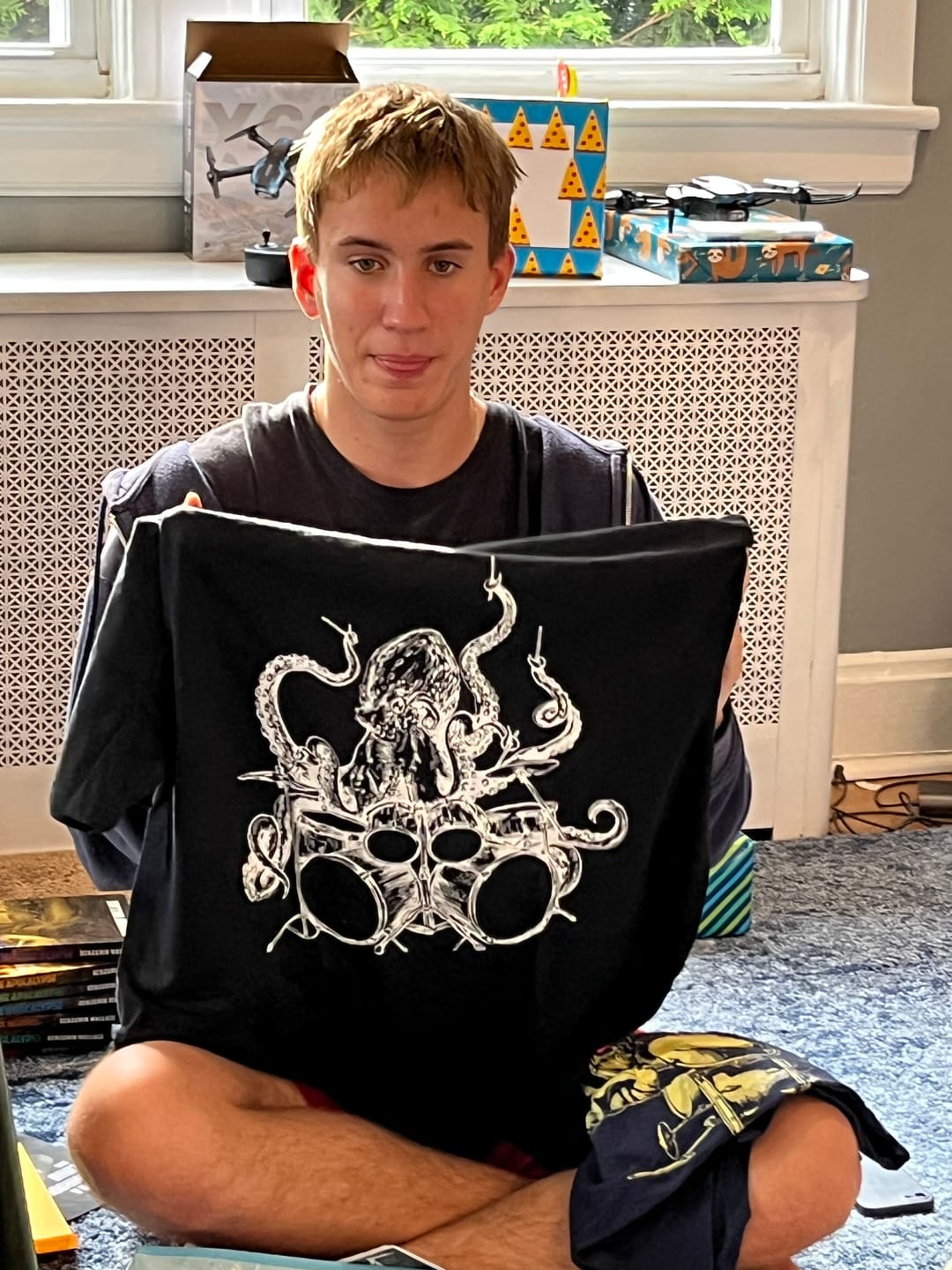Customer photo review of Need More Drumsticks T-Shirt