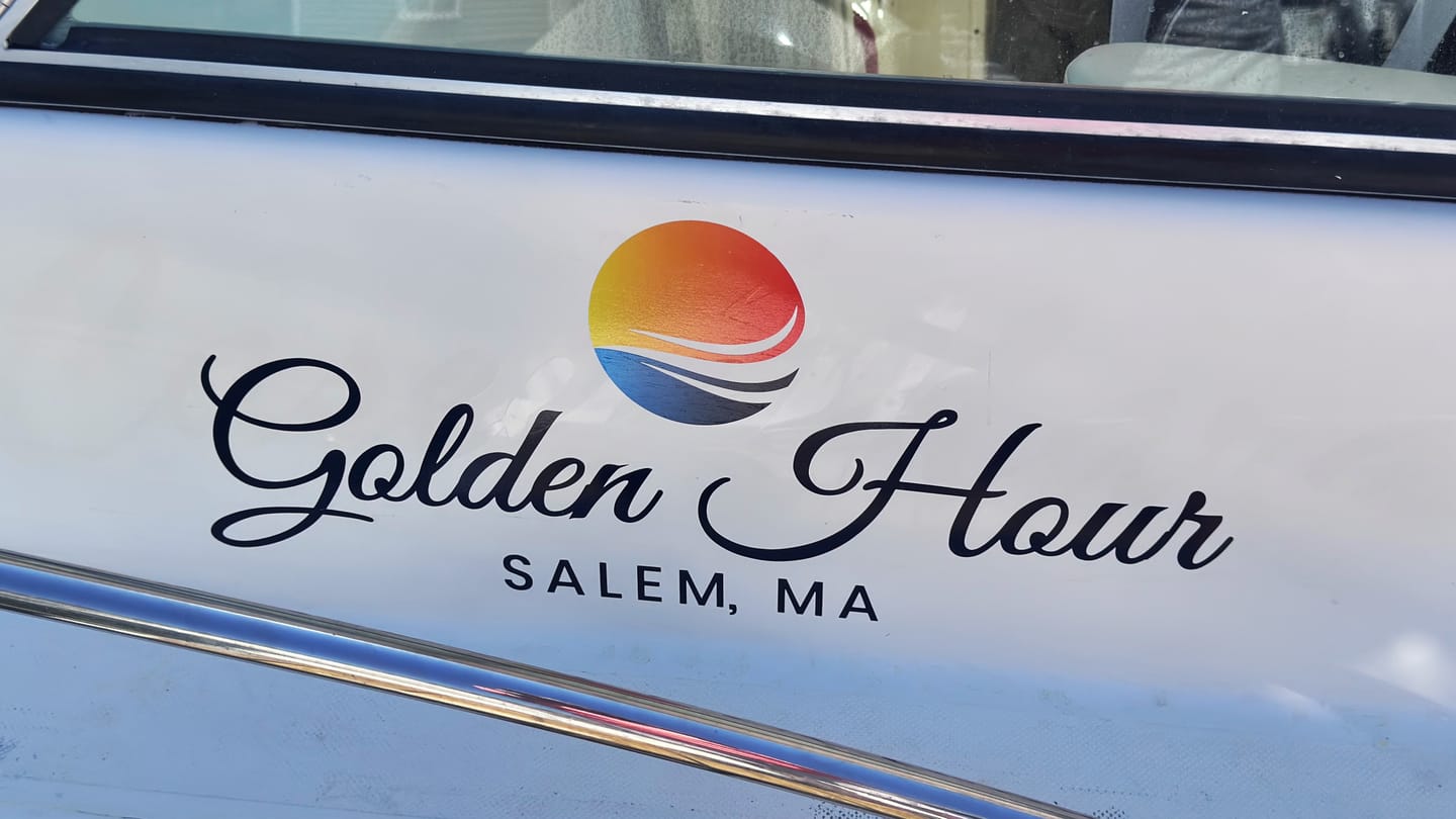 Customer photo review of Custom Digital Boat Name Logo Design
