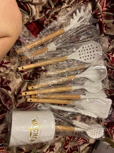 Customer photo review of Silicone Utensils Set