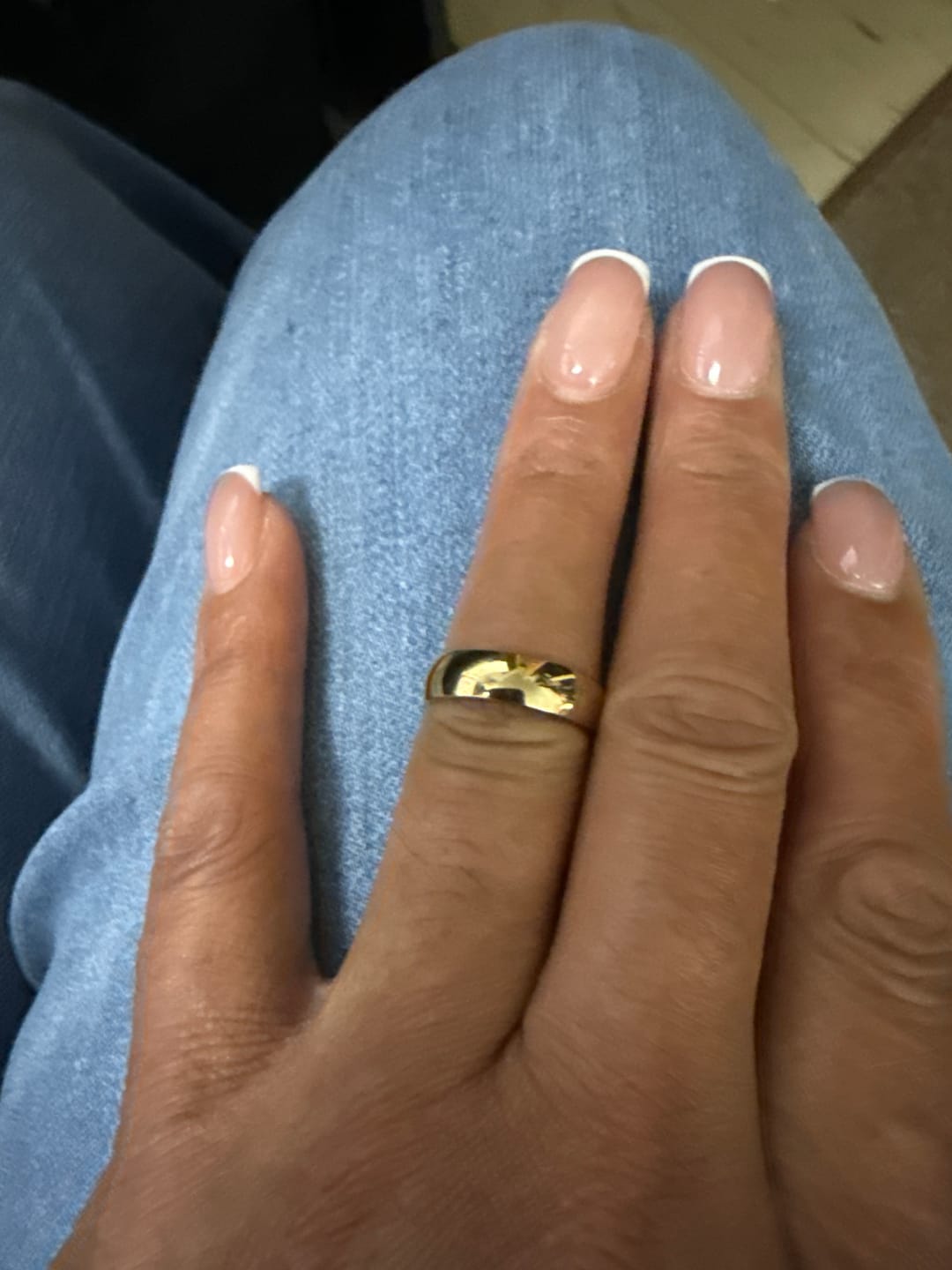 Customer photo review of Simple Band Ring