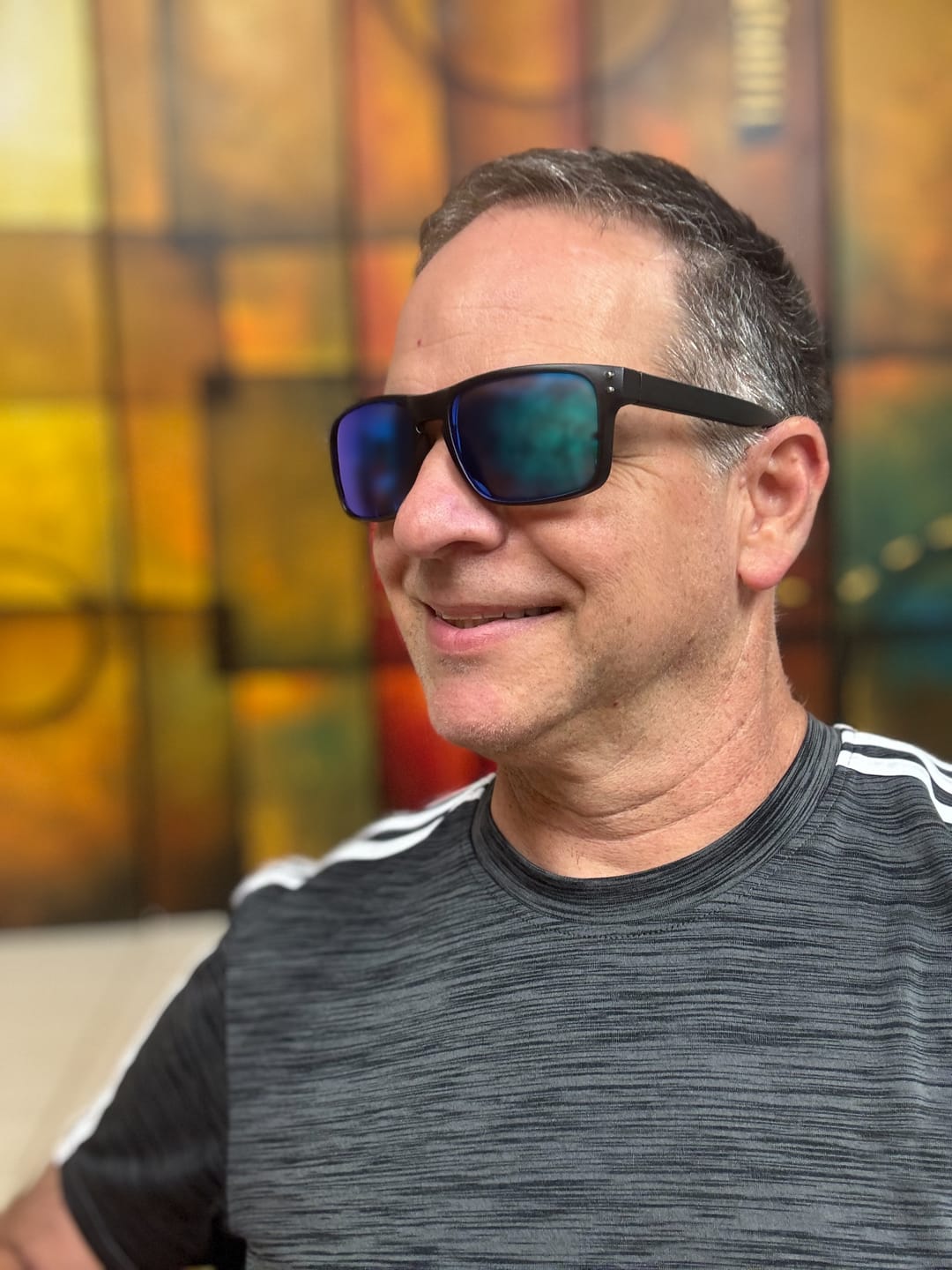 Customer photo review of 80Eighty® Polarized Sunglasses - Blue Chrome