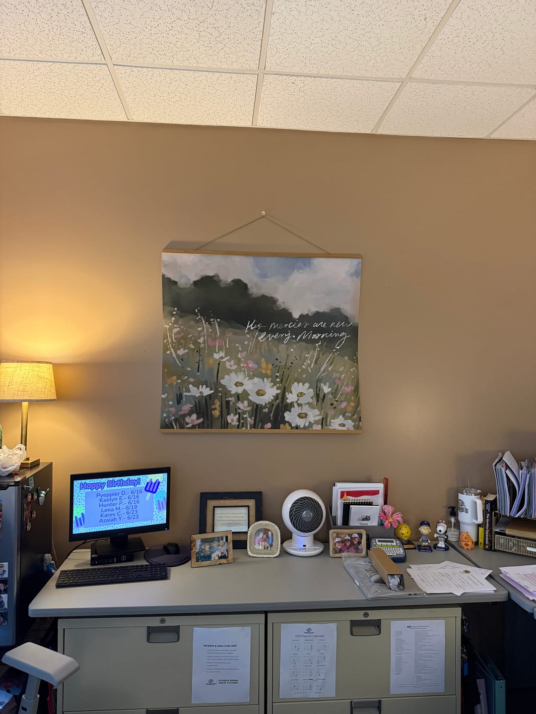 Customer photo review of Large Poster: His mercies are new