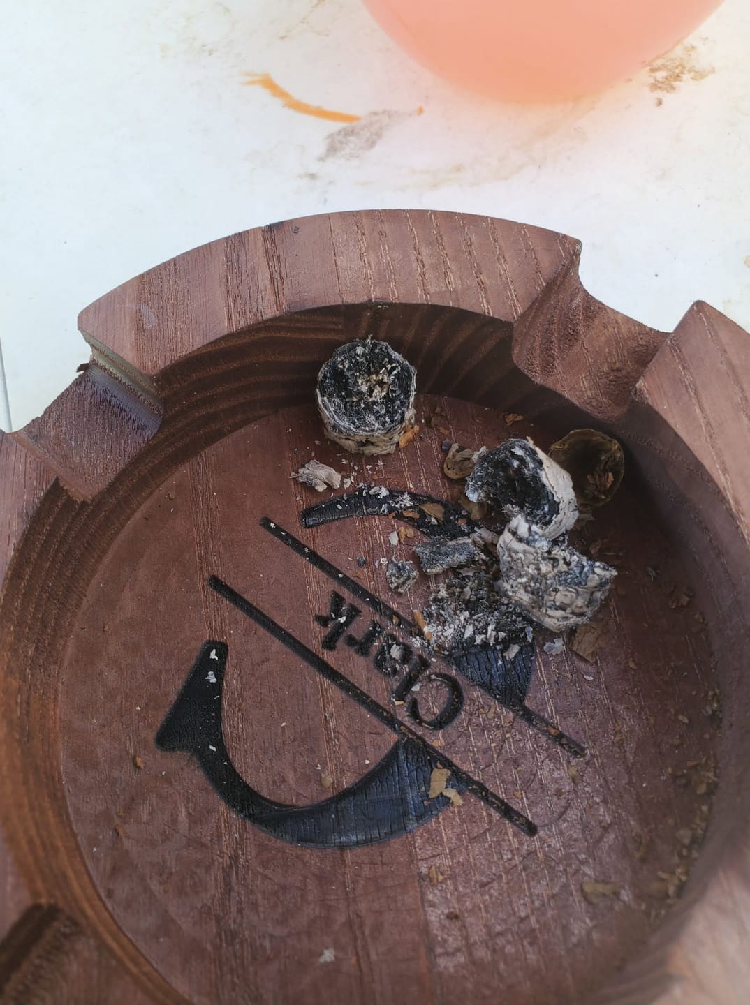 Customer photo review of Personalized Name Walnut Cigar Ash Tray for Dad,Grandpa,Boyfriend,Friend