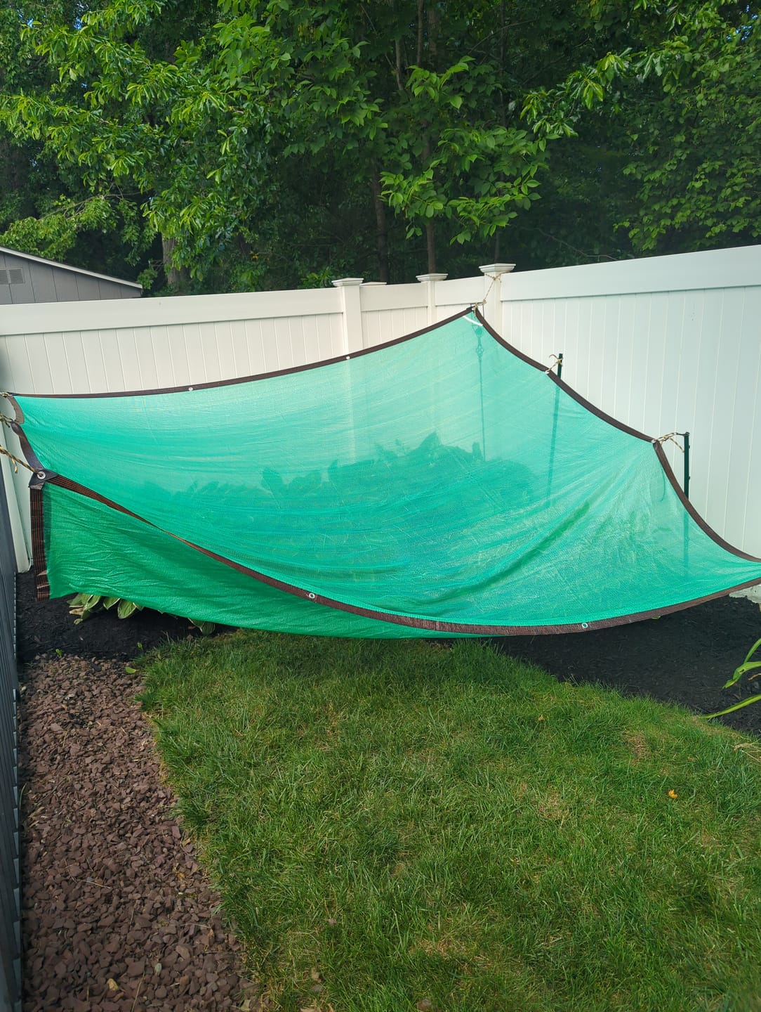 Customer photo review of 90% Shade Cloth