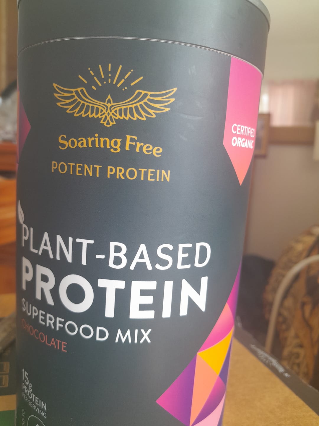 Customer photo review of Chocolate Plant-Based Protein Superfood Mix