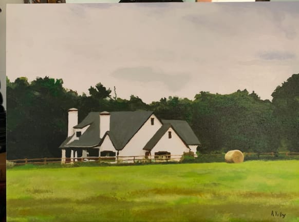Customer photo review of Custom Paint By Numbers - Turn Trip Memory into Art