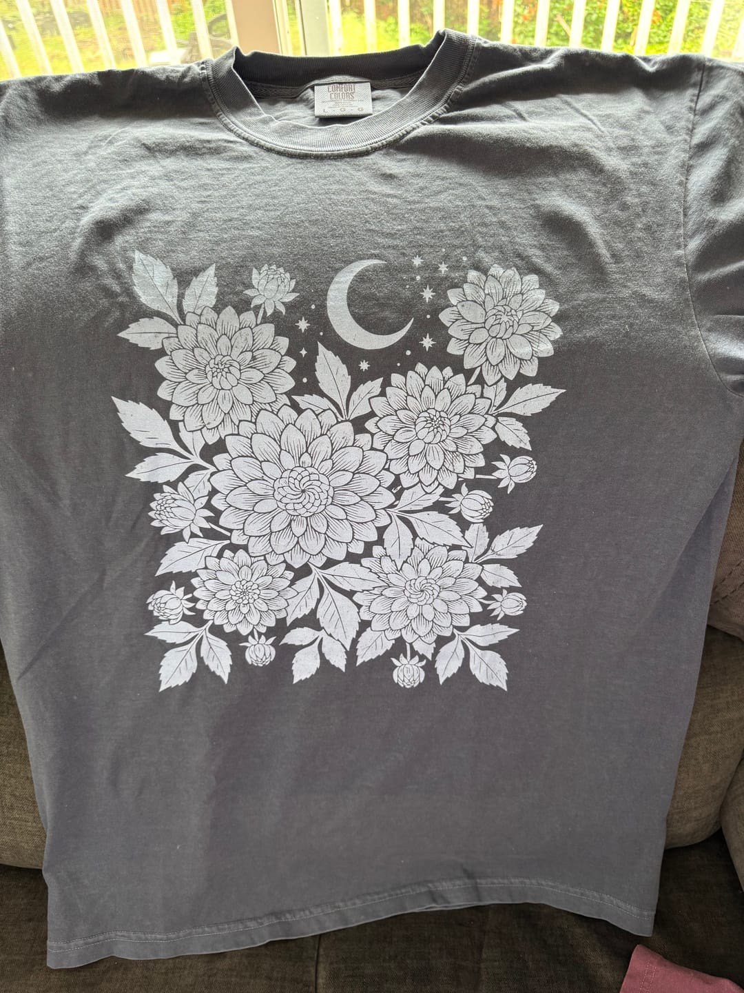 Customer photo review of Magical Dahlias T-shirt