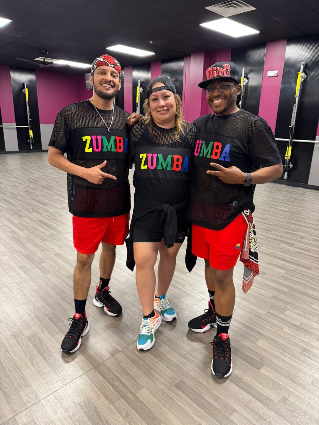 Customer photo review of Zumba Worldwide Boxy Mesh Top