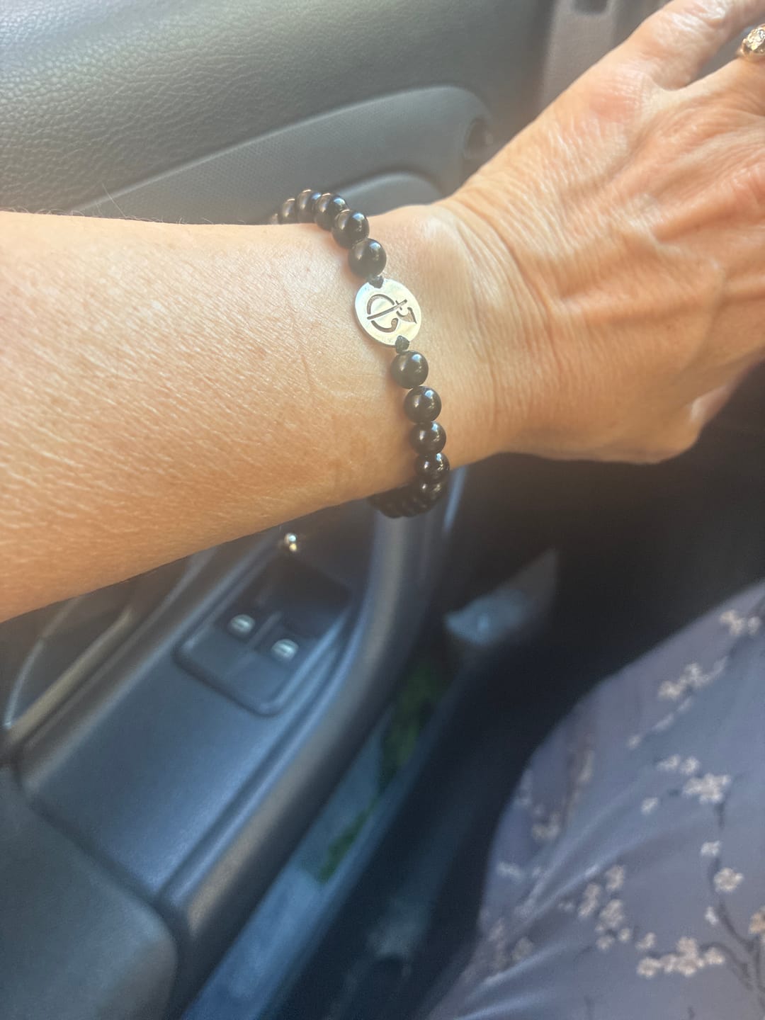 Customer photo review of Odaka Yoga Gemstone Bracelets with gemstones