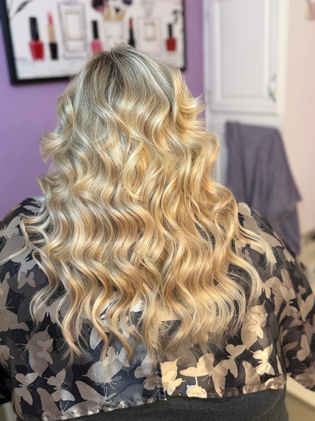 Customer photo review of Full Shine Virgin Weft Brazilian 100% Human Hair Sew In Bundles Balayage Ombre (#8/60)