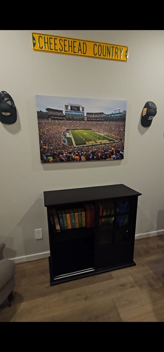 Customer photo review of Green Bay Packers Lambeau Field Stadium Wall Art Canvas