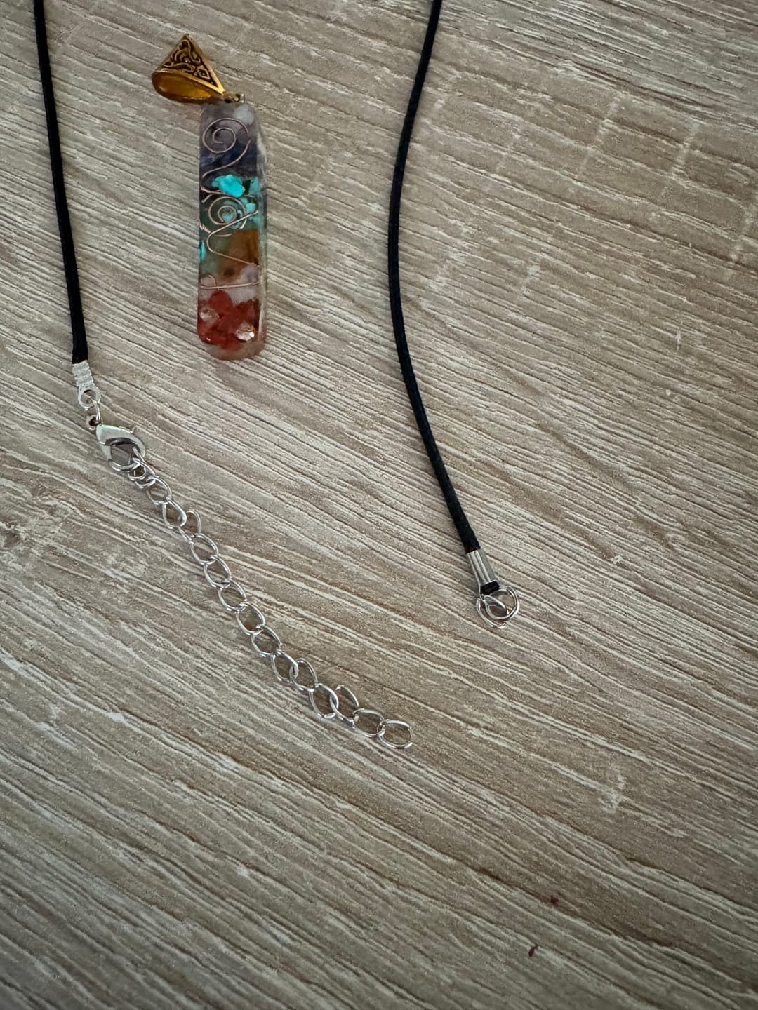 Customer photo review of 7 Chakra Orgonit Halskette