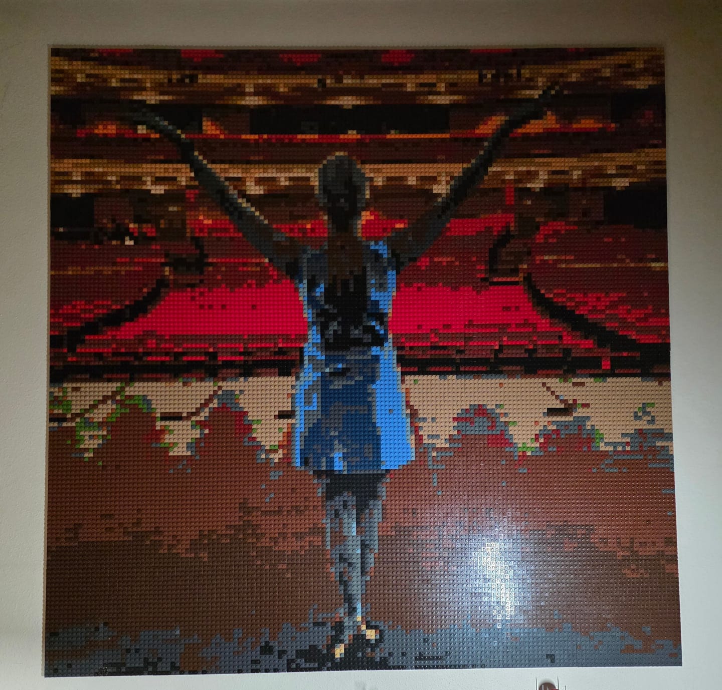 Customer photo review of Custom Design Brick Mosaic - 6x6 baseplates