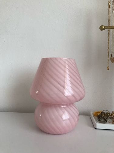 Customer photo review of Murano Mushroom Table Lamp