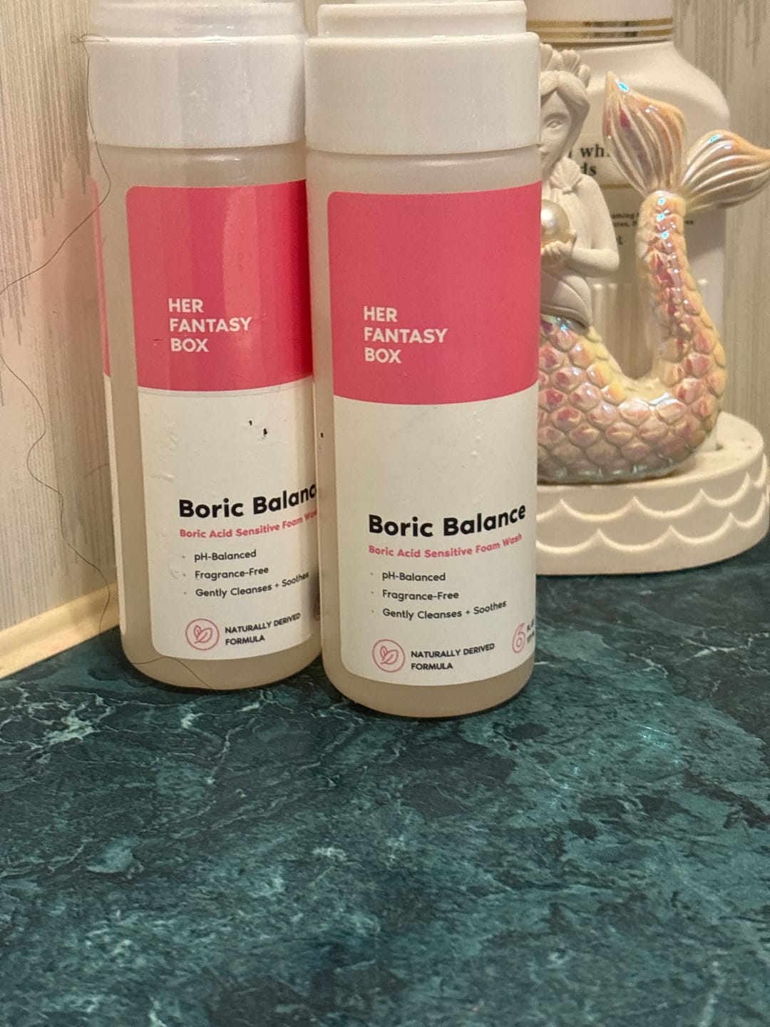 Customer photo review of Boric Balance - Sensitive Boric Acid Foam pH Wash - Natural Ingredients