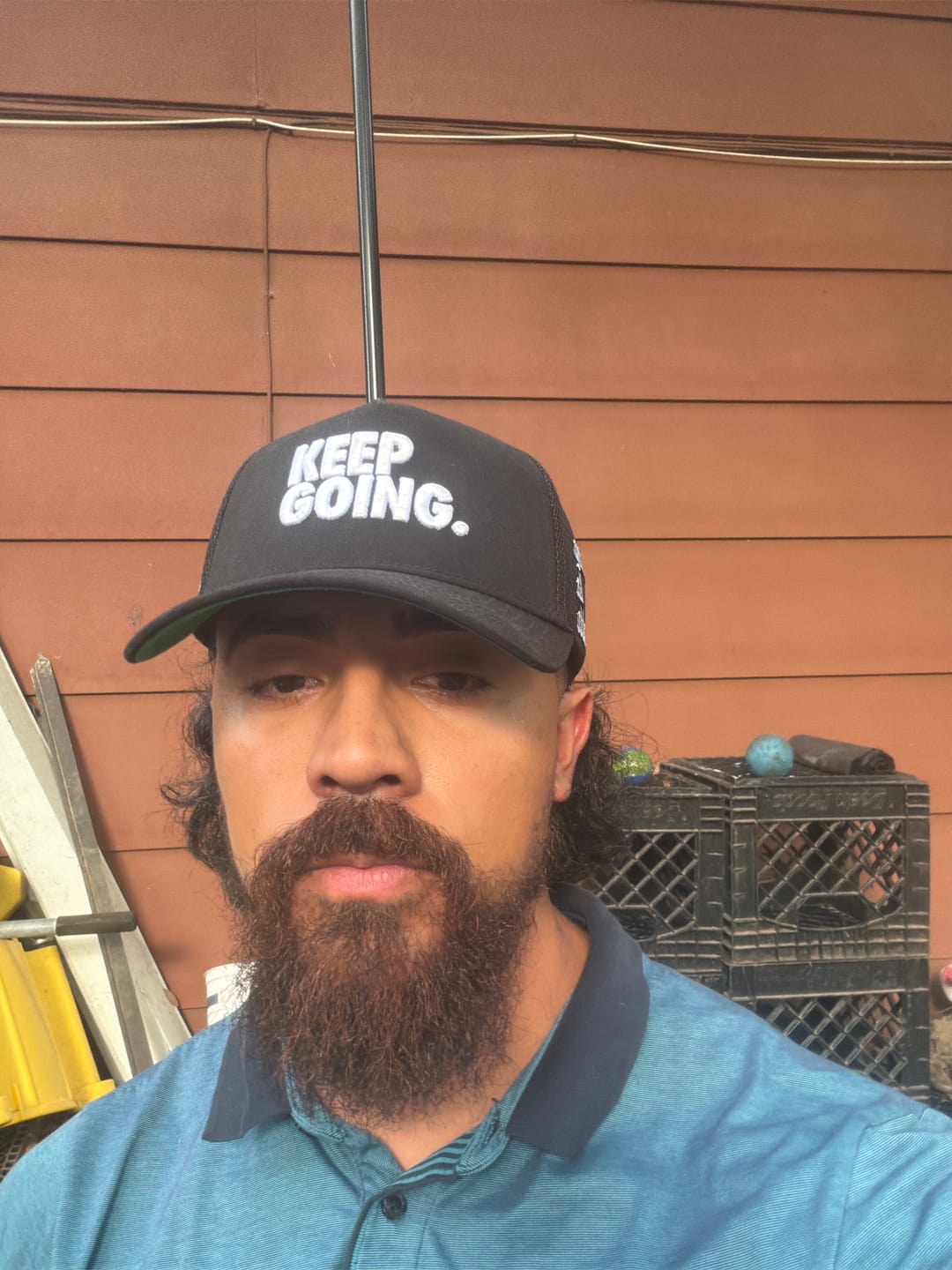 Customer photo review of KEEP GOING BLACK (Trucker)