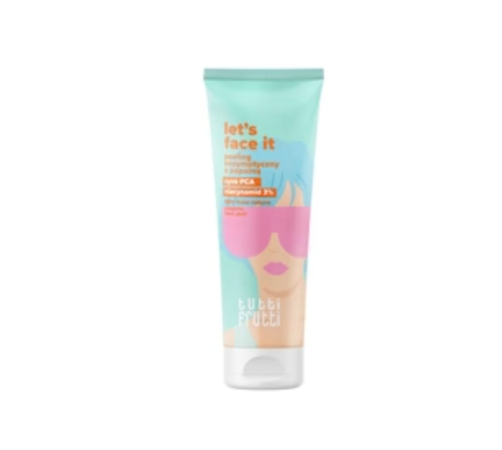 Customer photo review of Ниацинамид 3% ензимен пилинг за лице с папаин + Detox Shot Mg Farmona Tutti Frutti Let's Face it
