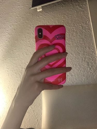 Customer photo review of Love Is Love Puffer Case