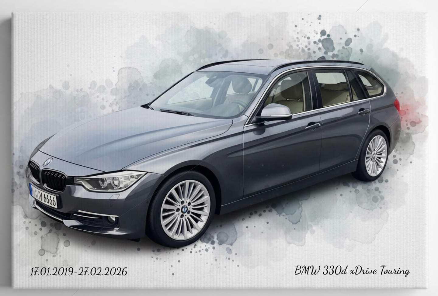 Customer photo review of Dein Auto als Kunstwerk – mit Live-Vorschau, als Poster oder Leinwand