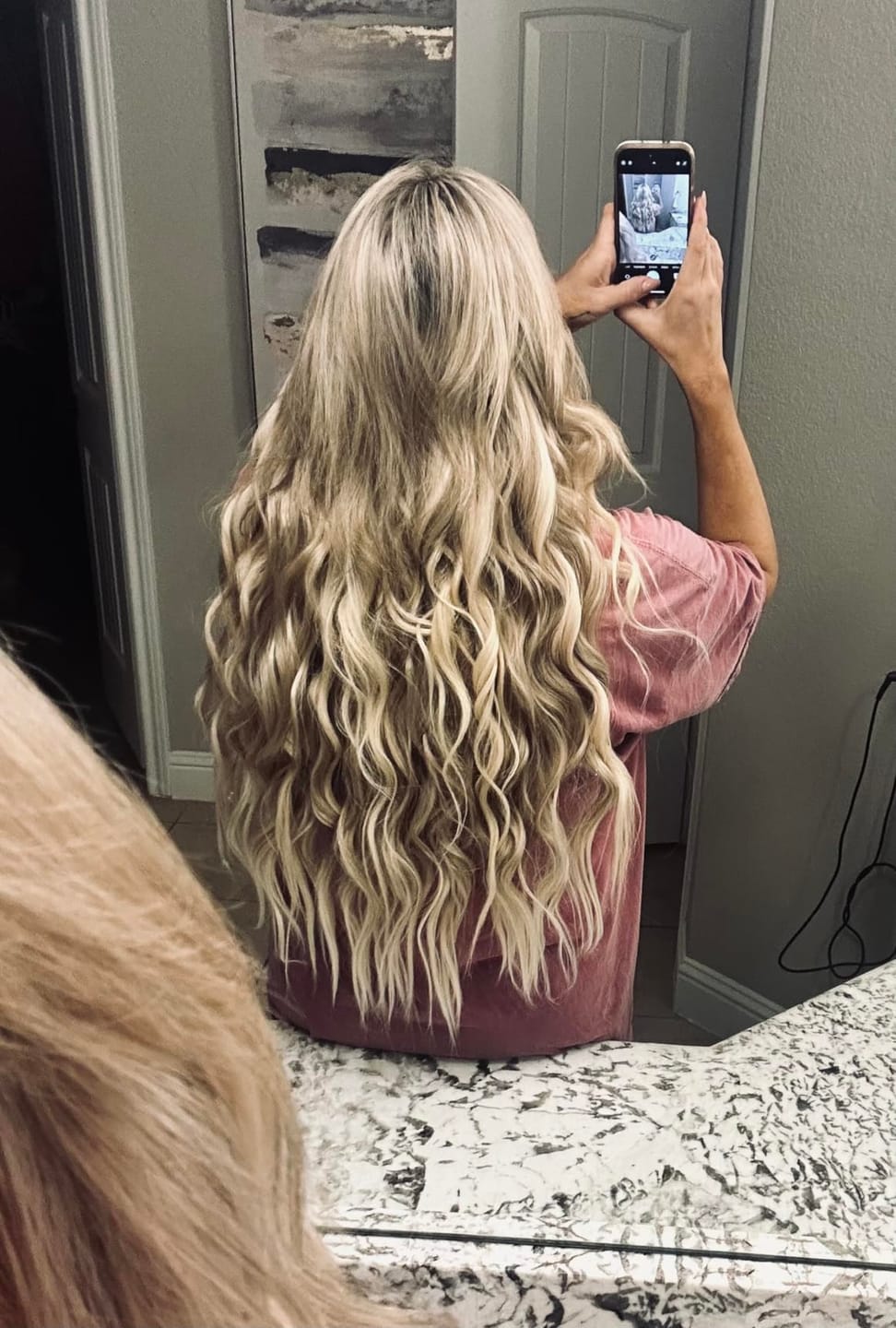 Customer photo review of Best Virgin Hair Machine Weft Brazilian Human Hair Sew In Bundles (#P8/60)