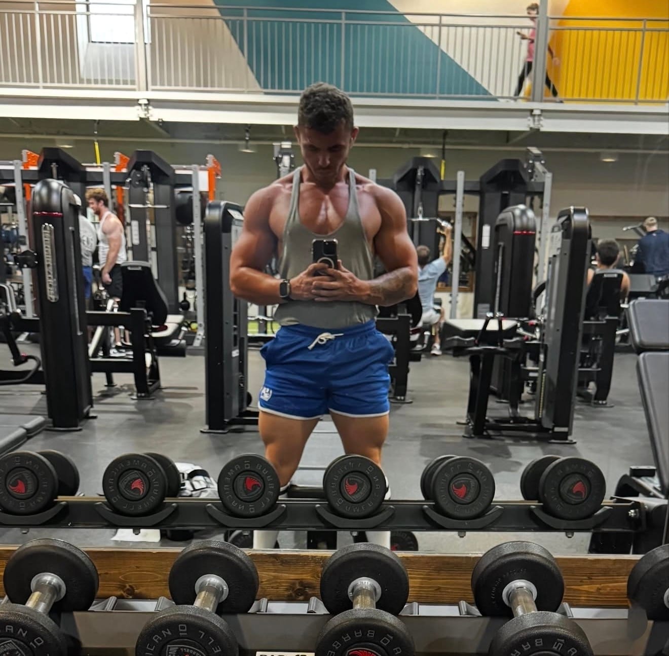 Customer photo review of BLUE RETRO SHORTS