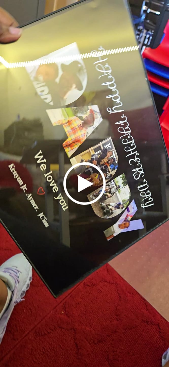 Customer video review of Happy Dad's Day - Personalized poster
