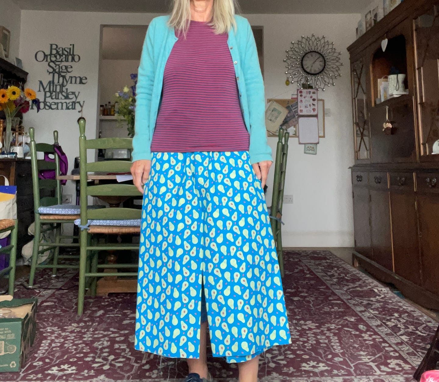 Customer photo review of Avocado Hearts Polycotton Fabric