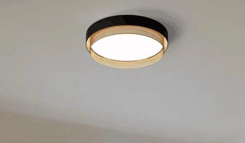 Customer photo review of LED Modern  Dual-Color Circular Round Hollow Flush Mount Ceiling Light