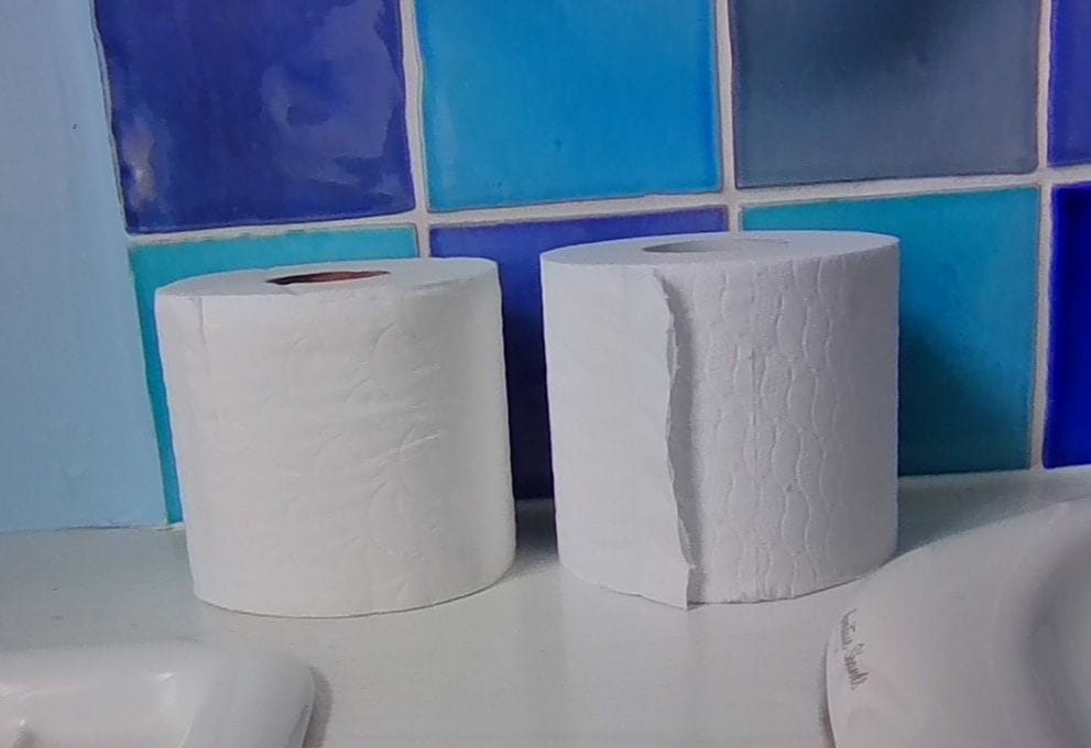 Customer photo review of 100% Recycled Toilet Paper