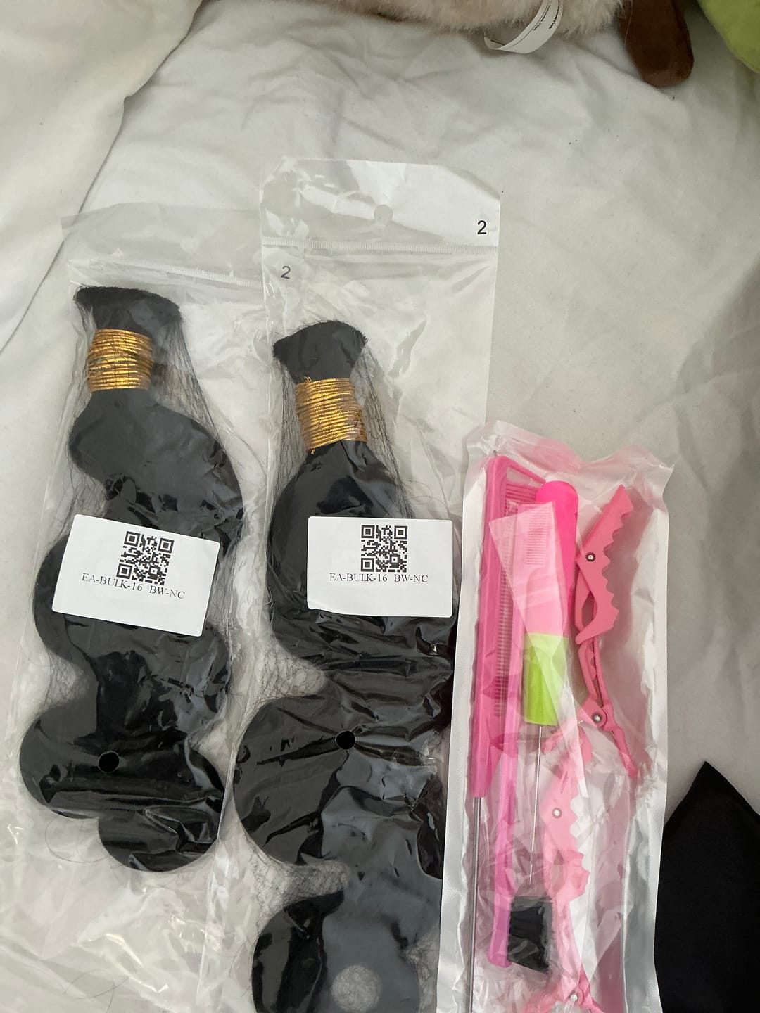 Customer photo review of Body Wave Bulk Hair Extensions for Braiding